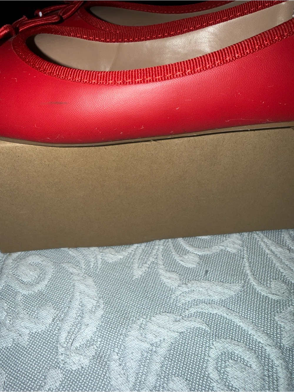 Journee Collection Red Bow Ballet Flats